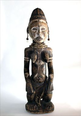 Idoma Seated Female Figure, Africa Origin: Nigeria Circa: 19 th Century AD to 20th Century AD